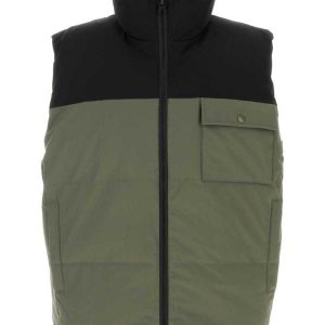 A.P.C.Two-tone Stretch Polyester Doudoune Padded Jacket - Kaki