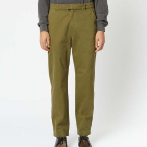 bhodeBhode Relaxed, Straight Everyday Pant Italian Cotton - Olive Green