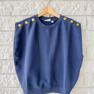 Clare V.Le Vest Vest - Navy
