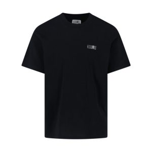 Maison MargielaContrasting Logo T-Shirt - Black