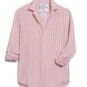 Frank & EileenEileen Button-Up Shirt Orange Purple Stripe Shirt