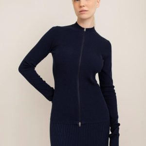 PAPER LABELGabrielle Rib Zip Jacket
