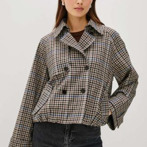 RailsJett Jacket in Mocha Check Jacket