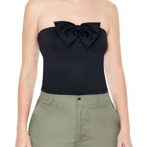 Scuba Knit Bow Tube Top
