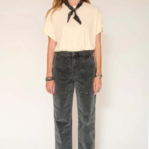 MKT StudiosPryra Velvet Vintage Corduroy Trousers - Carbone