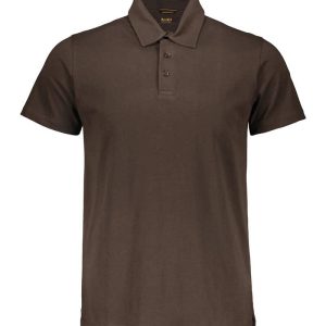 MoorerCotton Polo Shirt - Brown