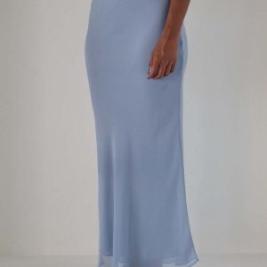 NIASlate Blue Siena Maxi Skirt