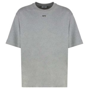 Off-WhiteCotton Crew-neck T-shirt - Gray
