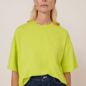 KowtowOversized Boxy Tee - Fluro Yellow