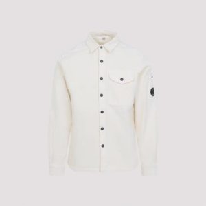 C.P. CompanyLeather Jacket - Pistachio Shell