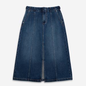Future ClassicsPanel Denim Skirt - Mid Indigo
