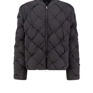 RepresentFeatherless Stretch Nylon Down Jacket - Jet Black