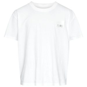 Maison MargielaRelaxed-Fit T-Shirt With Subtle Graphic Patch - White