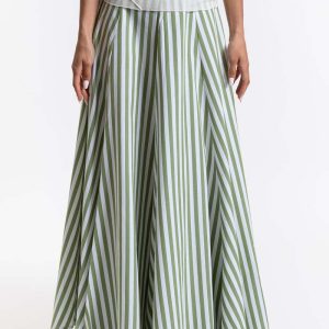 Rita RowVitalis Skirt - Green Stripes