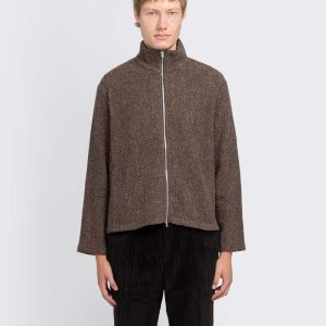 Our LegacyShrunken Fullzip Polo - Brown