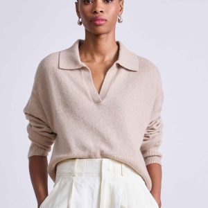 Apiece ApartSoftest Tissue Weight Henley - Sand