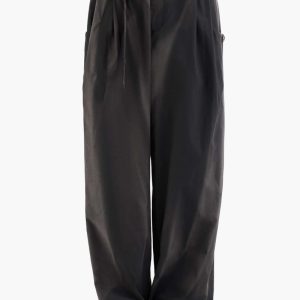 JiyongKimSun-Bleached Belted Wide Trousers