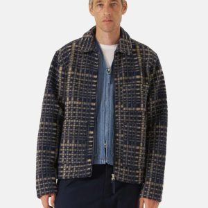 Universal WorksZip Uniform Jacket - Navy Blue
